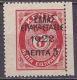 GREECE 1923 1922 Overprint Crete Postage Due Of 1908 5 L / 5 L Small ELLAS Red Vl. 386 MH - Ongebruikt