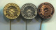 ARCHERY / SHOOTING - Union PTUJ, Slovenia , Vintage Pin Badge, 3 Pieces - Bogenschiessen