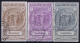 Italia: 1923  Sa 147 - 149  Mi Nr 183 - 185  Used - Gebraucht