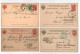 4 Cartes Diverses - Stamped Stationery