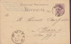 Poland Vorläufer Deutsches Reich Postal Stationery Ganzsache FRANZ LINDNER, RATIBOR Oberschlesien 1882 WIEN Austria - Cartes Postales