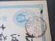 Japan Alte Ganzsache Mit 2 Braunen Stempeln. Japanese Post. Interessante Karte?? - Brieven En Documenten