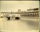 Florence Vue Du Ponte Vecchio Italie Ancienne Photo Albuminée 1880 - Old (before 1900)