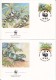 Tonga FDC Scott #752-#755 Set Of 4 Banded Iguana - WWF - Tonga (1970-...)