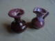 Vintage - 2 Poteries Miniatures - Paire De Vases Pour Maison De Poupée Ou Décoration Vitrine - Blumen