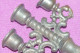 Delcampe - CHANDELIERS BOUGEOIRS Maison De Poupée Miniatures En Zamac 9.5 Cm - Jouets Anciens