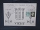 FRANCE- Vignette Croix De Lorrainne De Vichy De La Journée Du Timbre En1945 Sur Cp       à Voir P4867 - Expositions Philatéliques