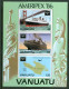 1986 Vanuatu Philatelic Exhibition Chicago  Navi Ships Navires Maps Cartes MNH** B523 - Esposizioni Filateliche