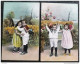 Delcampe - CPA  LOT 16X PHOTO SCENE  ENFANT PORTRAIT Fille DUO FETE PAQUES OEUF OEUFS VOIR PHOTO POUR TIMBRES - Verzamelingen & Reeksen