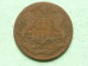 1835 - One Quarter Anna / KM 446.1 ( Uncleaned - For Grade, Please See Photo ) ! - Inde