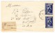 Albanien - 12.10.1925 Tirana R-Brief Nach USA Mit Mi.#119 + 122 - Albanie