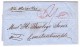 Grossbritannien Brief 31.12.1862 Manchester Brief Via London Und Marseille Nach Constantinopel - ...-1840 Préphilatélie