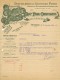 FACTURE ILLUSTREE EN TÊTE PUBLICITAIRE COURRIER COMMERCIAL OSTENDE Belgique Distillerie Liqueurs Fines PEDE CHRISTIAENS - 1900 – 1949