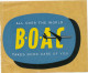 BOAC AIRLINE Vintage Old LUGGAGE LABEL ETIQUETTE - Étiquettes à Bagages