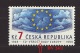 Czech Republic 1999 MNH ** Mi 213 Sc 3087 Council Of Europe 1949-1999. 50th Anniversary. Plate Flaw - Unused Stamps