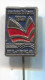 Rowing, Kayak, Canoe - NAUTICA 89, Rijeka Croatia,  Vintage Pin Badge - Rowing