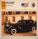 FICHE TECHNIQUE ILLUSTREE De VOITURE AUTOMOBILE ANCIENNE - PACKARD SUPER EIGHT De 1934 - Parfait Etat - - Cars
