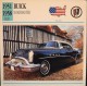 FICHE TECHNIQUE ILLUSTREE De VOITURE AUTOMOBILE ANCIENNE - BUICK ROADMASTER De 1954 - Parfait Etat - - Cars