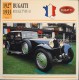 FICHE TECHNIQUE ILLUSTREE De VOITURE AUTOMOBILE ANCIENNE - BUGATTI ROYALE TYPE 41 De 1933 - Parfait Etat - - Auto's