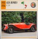 FICHE TECHNIQUE ILLUSTREE De VOITURE AUTOMOBILE ANCIENNE - ALFA ROMEO 8C 2300 De 1931 - En Parfait Etat - - Cars
