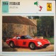 FICHE TECHNIQUE ILLUSTREE De VOITURE AUTOMOBILE ANCIENNE - FERRARI 250 GTO 64 De 1962 - En Parfait Etat - - Automobili