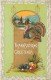 107803-Thanksgiving, Samson Brothers No 33A-2, Small Turkey & Village Scene In Oval - Thanksgiving
