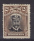 Rhodesia 1913 2s Admiral P15 DieI MH(*) - Northern Rhodesia (...-1963)