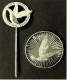 Kleine Medaille Mit Anstecknadel 925 Silber - Verband Deutscher Brieftauben-Liebhaber E.V.  - Im Etui - Sonstige & Ohne Zuordnung