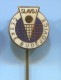 Volleyball - Club SLAVOJ C. Budejovice Praha Czechoslovakia, Vintage Pin Badge - Pallavolo