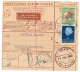 Niederländisch-Neuguinea Paketkarte Mit Mi.#29,31. Von Agats 29-8-1960 Nach Holland - Netherlands New Guinea