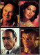 4 X Kino-Autogrammkarte  -  Repro, Signatur Aufgedruckt  -  Gene Hackman , Anthony Quinn , Ava Gardner - Autographes