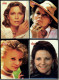 4 X Kino-Autogrammkarte  -  Repro, Signatur Aufgedruckt  -  Katharine Hepburn , Lisa Eichhorn , Faye Dunaway - Autografi