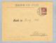 Motiv Bank Geld Perfin 1923-07-25 Brief S-O Eidg.Musikf.Perfin Bank Zug - Non Classés