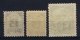 Latvia Lettland: Mi Nr  114 - 116   MH/*    1927  116 Has A Gum Fold Stamp Is Not Folded - Lettland