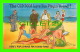 HUMOUR - COMICS - THE OLD DOGS HAVE FUN PLAYIN ROUND ! HERE'S YOUR CHANCE - PUB. BY ASHEVILLE POST CARDS CO - - Humour