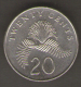 SINGAPORE 20 CENTS 1997 - Singapour