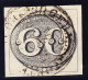 Brasilien 1843 Scott #2b 60 R. Grau-schwarz Gestempelt In Rio De Janeiro - Gebraucht