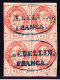 Kolumbien - Scott#42 - 1865 - 1 Peso Vermillon In 4er-Block Gestempelt "Medellin Franca" - Colombia