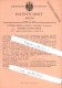 Original Patent - Gottlieb Zinner & Söhne In Schalkau , Thüringen , 1886 , Spieldose Als Beckenschläger !!! - Antikspielzeug