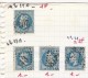 Lot De 7 Timbres N°29A - Oblitérés Avec Charnières - 1863-1870 Napoléon III Lauré