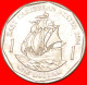 * SHIP Sir Francis Drake (1542-1596): EAST CARIBBEAN 1 DOLLAR 2004! ELIZABETH II (1953-2022)  LOW START NO RESERVE! - East Caribbean States