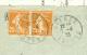 LETTRE  Affranchie Par Yvert N°235 X 2 , Oblitéré Cad Gueret  - Creuse  En 1935  Am10105 - Lettres & Documents