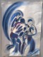 RUGBY  - PASTELS SUR PAPIER EPAIS  -  MONOGRAME AL OU NL  -  2° MOITIER XX - Pastel