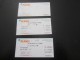 TITRE DE TRANSPORT  TICKETS DE TRAIN LOCOMOTIVE RAIWAY BENYAMIN/TEL-AVIV - Mundo