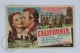 Old Movie Advertising/ Cinema Programme - California - Ray Milland & Barbara Stanwyck - Werbetrailer