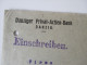 Delcampe - Danzig 1924 / 25 Belege. 3 Einschreiben Und Ein Beleg Als MeF. Interessante Stücke!! Privat Actien Bank. Bedarf!! - Other & Unclassified