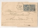 DOUBLE PORT,  ALBERVILLLE Savoie Sur LETTRE Au Type SAGE. CH. DONNET, Banquier. - 1876-1898 Sage (Type II)