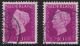 PLAATFOUT Witte Punt In A Van NederlAnd In 1947-48 Koningin Wilhelmina 10 Cent Purper NVPH 478 P ? - Plaatfouten En Curiosa