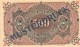 Deutschland, Germany, Sächsische Bank - 500 Mark,  ( Ro.: SAX 7 M ), MUSTERDRUCK, SPECIMEN, 1890 ! - Collezioni