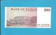 SUDAN - 100 SUDANESE DINARS - 1994 - P 56 - UNC. - LZ - Replacement Banknote - 2 Scans - Soudan